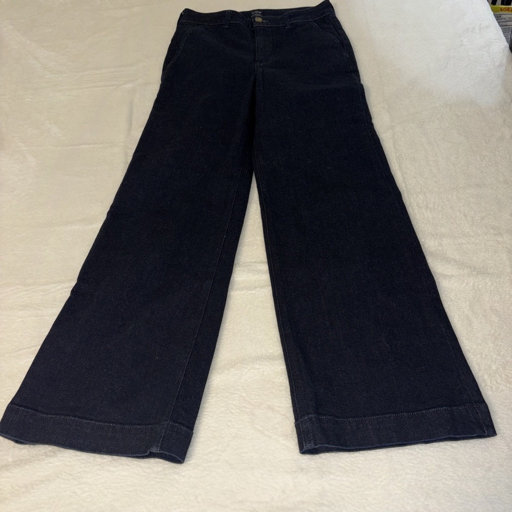 J Crew High Rise Trousers 27 Women's Denim Blue Jeans
